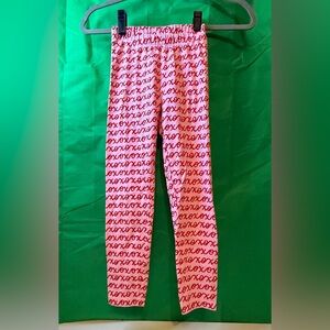 Cat & Jack Pink and Red Valentines XOXO Graphic Leggings